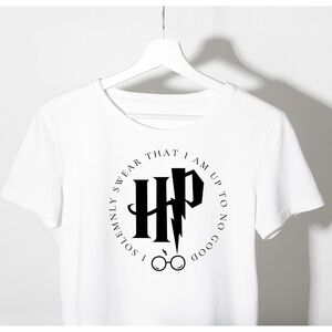 White family fun Harry Potter Short Sleeve - Handmade